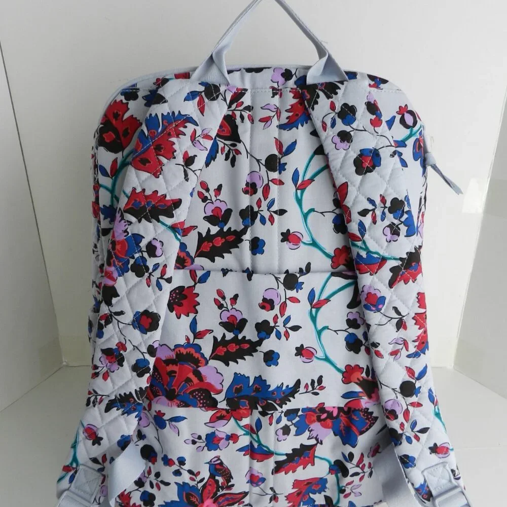 Vera Bradley Essential LARGE Backpack Laptop Backpack in Vineyard Floral